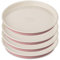 Dr. Oetker Schichtkuchen-Backform Baking - Retro Design, runde Kuchenform mit zweifarbiger, keramisch verstärkter Premium-Antihaftbeschichtung (Farbe: Rosa/Creme), Menge: 4 Stück