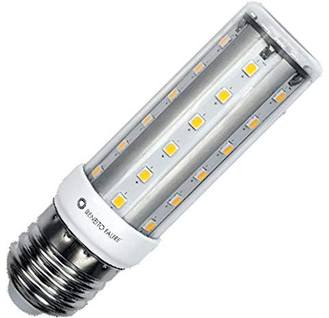 HQI E27 Tubular LED 10 W 360° 3000 K 1000 lm IP40 Remplacement de lampe halogène à vapeur métallique