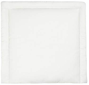 KraftKids Wickelauflage in Leinen leicht grünes Weiß, Wickelunterlage 85x75 cm (BxT), Wickelkissen