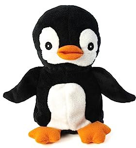 Habibi Premium MIDI Deluxe – Wärmekissen/Stofftier f. Babys und Kinder - 2035 Mini Pinguin, herausnehmbare Hirsefüllung, zum Erwärmen in der Mikrowelle, auch für Erwachsene geeignet