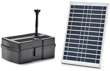 Pontec 95593 PondoRell 1500 UVC Solar - Filtro subacuático con solar, para estanques de hasta 1500 litros (sin peces), incluye clarificador UVC
