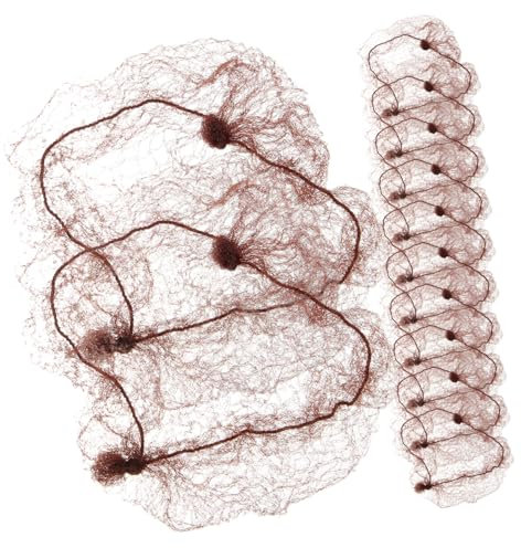 FRCOLOR 50stücke Elastische Mesh Haarnetze Für Dutts Haar Dutt Abdeckungen Für Tänzerin Krankenschwester Bank Stewardess