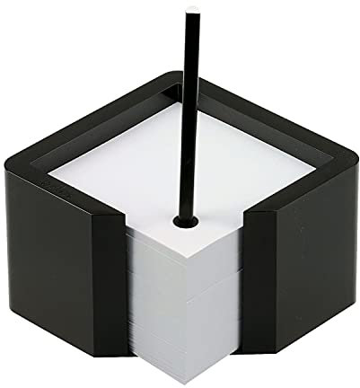 Arlac memorion Zettelbox/257.01 130x130x86 mm schwarz Kunststoff lackiert