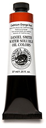 Daniel Smith 284390035 Water Soluble Oils Paint Tube, 37 mL, Cadmium Orange Hue