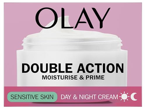Olay Double Action Day & Night Cream Sensitive ,50 ml (1er Pack) , (Verpackung kann variieren )
