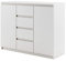 Furniture24 Kommode Sideboard IDEA ID-04 mit 2 Türen, 4 Schubladen (Weiß Matt)