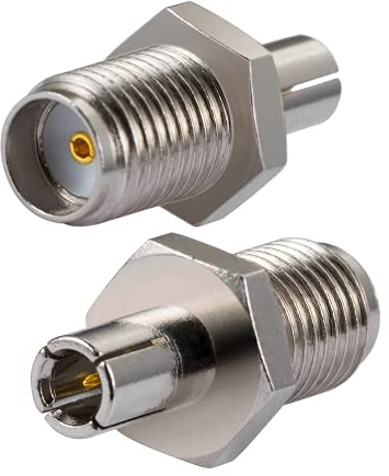 Vecys Adattatore da Presa SMA a Spina TS9 Adattatore Antenna 2G 3G 4G 2 pezzi Compatibile con Router Antenna LTE GSM WLAN Mobile Broadband