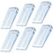 Fermaporta in Gomma, Yosemy 6pcs Cuneo Ferma Porta e Finestra,Antiscivolo,con Altezza Regolabile(Da 2 mm a 90 mm),Protezioni per Porta Interne e Finestre Casa Ufficio,Trasparente