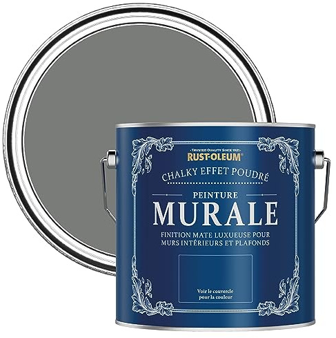 Rust-Oleum Grey Matt Emulsion Wall Paint - Torch Grey 2.5L