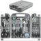 Hi-Spec Mallette à Outils Complète 54 Pièces Gris - Kit d'Outils avec Boîte de Rangement - Marteau, Ciseaux, Tournevis, Clés Allen et Plus - Pour Bricolage Domestique et Professionnel
