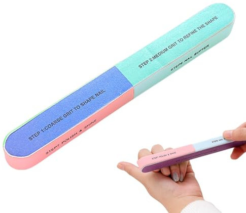 Lucidatrice per unghie – professionale per unghie, blocco di lucidatura a 7 lati, strumenti per unghie per unghie, tamponi per unghie, strumenti per parrucchiere in acrilico, per