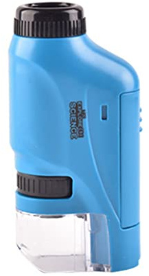 Microscope Poche 60X-120X Lentille Grossissement Portative Avec Éclairage LED Optique Portable Outil Laboratoire Pour Étudiants