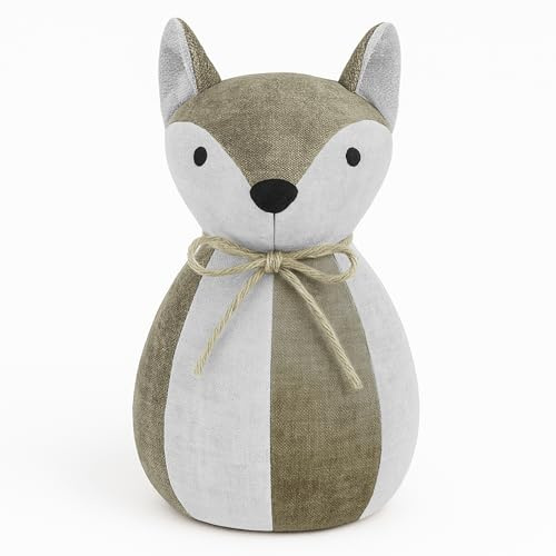 Tope para Puertas Suelo con diseño Animal de Zorro Vulpes como elemento decorativo para la casa. (1 KG,15x15x22 cm)