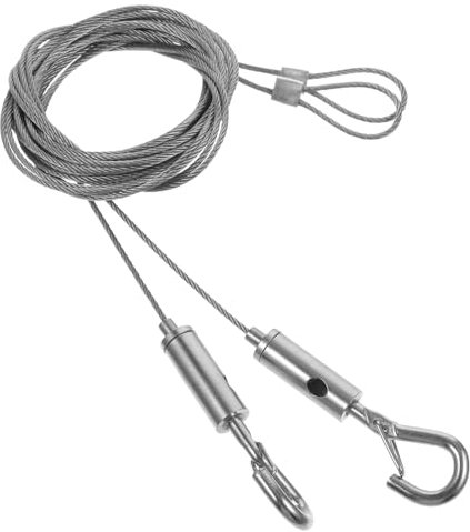 Vaguelly 2pcs Stainless Steel Hanging Rope for Picture Frames Picture Hanging Cord Rope Ring Heavy Duty for