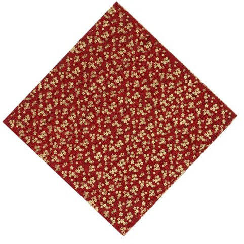 Gadpiparty Tela Para Envolver Loncheras Japonesa 70x70 Cm De Algodón Rojo Patrón De Flores De Cerezo, Multifuncional Para Embalaje De Cajas y Obsequio, Adecuado Para Loncheras Bento y Uso Diario