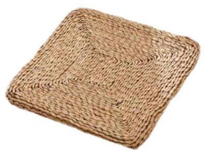 IOIUSKKU Esterilla de futón de Hierba Tejida, Cojines meditación Resistentes, Almohadilla para Silla para Actividades Rodillas, Hecha Hierba Tejida.