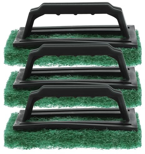 ABOOFAN 3 Cepillos para Serigrafía Verdes, Cepillos de Limpieza de Tinta Resistentes al Desgaste, Accesorios de Serigrafía Portátiles para Impresión Textil y Manual, Herramienta