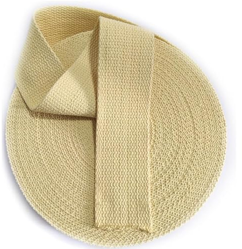 PEHHAH 3 tum Aramid veke 75 x 3 mm 100 % ren Kevlar platt sadelgjord eld jonglering rekvisita tillverkning material – 5 m (19 fot)