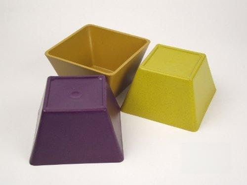 Square Pyramid Planter (P10) (Purple)