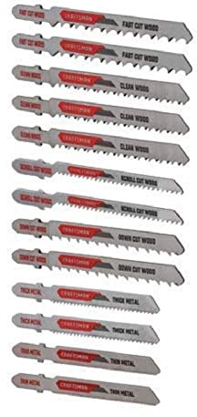 CRAFTSMAN Jigsaw Blades, T-Shank Set, 13-Piece (CMAJ1SET13)