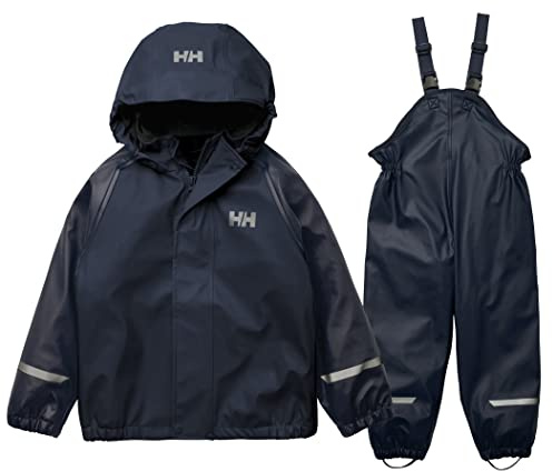 Helly Hansen Kinder Unisex K Bergen Fleece Pu Rainset 2.0, Marineblau, 7