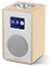 LEMEGA Radio digitale CR4 DAB/DAB+ e FM, altoparlante Bluetooth, radio DAB, doppia sveglia, timer cucina/sonno/snooze, display a colori, jack per cuffie, effetto legno, funzionamento a rete – bianco
