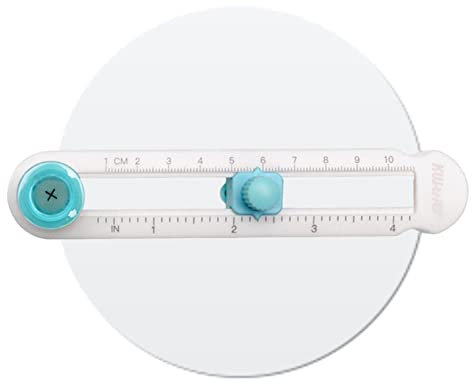 Kreisschneider für Papierhandwerk, Papierschneider für Bastelbedarf, rund – Kreisschneider, leicht zu lesen, für Papier, Scrapbooking, Handarbeit