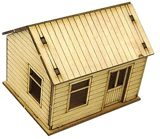 Oshhni Maquettes en bois 1/72 Maquettes de construction européennes Ornements Scène d'architecture Modèle de maison miniature pour décor de mise en page, Style b