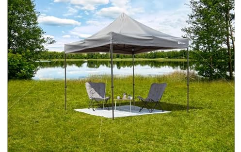 BERGER Faltpavillon 3x3 m │Pop-Up Pavillon Gartenpavillon Wasserdicht stabil & Höhenverstellbar | Schnell aufbaubarer Sonnenschutz Terrasse Grillpavillon Partyzelt für Camping Garten & Outdoor