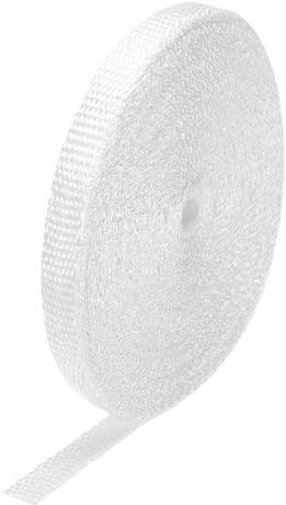 QUARKZMAN 1Pcs Cinta de Tela de Fibra de Vidrio 30m(33 Yardas) x30mmx3mm Malla de Fibra de Vidrio de Vidrio Tejido Cinta de Aislamiento de Telas de Fibra de Vidrio