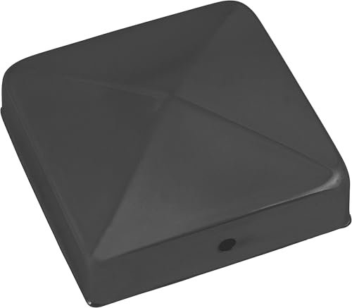 Connex pfostenkappe flach_schwarz_90 x 90 mm HV4327 Capuchon de Poteau Plat, Noir, 90 x 90 mm