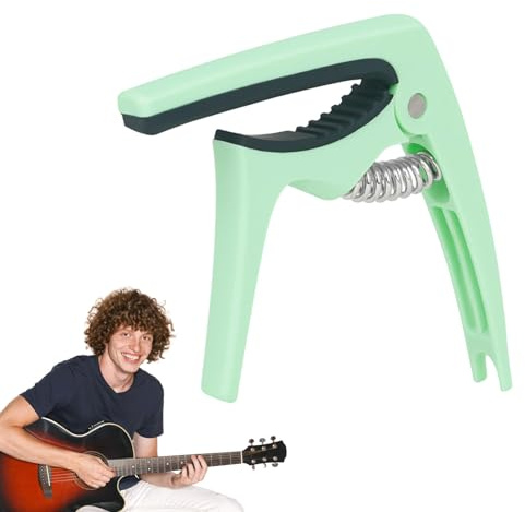 Chaies Kapodaster för akustisk gitarr, Kapodaster för elgitarr – bärbar akustisk gitarr-capo-gitarrklämma – Kapodaster för gitarr, gitarrklämma, kompakt gitarrkapodaster för gitarr,