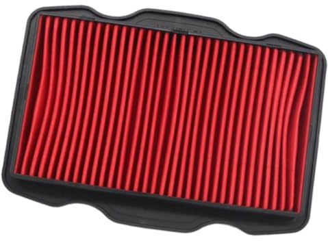 Kacepar Filtro dell'aria per moto, filtro aria per moto, filtro di aspirazione compatibile con Honda CB125F GLR125 WH125-16 2015-2019, rosso