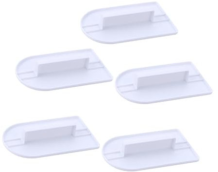 KICHOUSE 5piezas Alisador De Fondant Raspador De Pasteles Espátula Para Alisar Tartas Utensilios Para Repostería Blancos