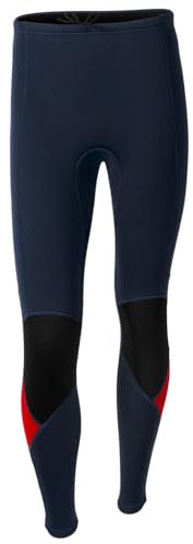 Loodgao Herren Lange Badehose Compression Schwimmhose SIM Fit Stretch Leggings Wassersport UV Schutz Surfen Pants Swimwear Dunkelblau XL