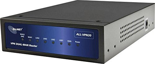 Allnet ALL-VPN20 VPN Firewall Dual-WAN Router (MIPS64 Prozessor, 2X WAN, 4X LAN)