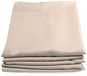 Moondream ThermActiv® Thermovorhang Winter+Sommer 2in1 | Kälte+Hitzeschutz | Verdunkelung | Patentierte Technologie | EU Herstellung | Faltenband | Beige MC634 | 140B x 260H cm