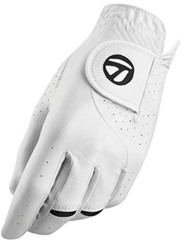 TaylorMade Golf STRATUS TECH CADET GLOVE 2-PACK (WHITE, MEDIUM), WHITE(MEDIUM, WORN ON LEFT HAND)