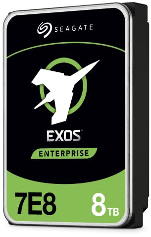 Seagate Exos 7E8, 8TB, Enterprise Internal Hard Drive, SAS, 3.5, for Business and Data Centre (ST8000NM001A)