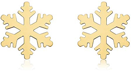 Carissima Damen-Ohrstecker, 9 Karat Gelbgold, poliert, Schneeflocke, 8,7 x 9,9 mm