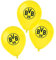 Amscan 9908533 - Luftballons BVB, 6 Stück, Größe 27,5 cm / 11, Borussia Dortmund, aus Latex, Dekoration, Fußball, Party, Fan, Geburtstag, Schwarz-gelb