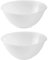 eMKay® Set of 2 Clear Plastic Mixing Bowls - 20cm (2000ml)