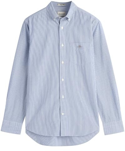 GANT Reg Poplin - Camiseta de Banquero Camisa Hombre (Pack de 1)