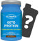 ULTIMATE Keto Protein - Barattolo da 600g, Gusto Cacao, Senza Glutine - Integratore di Proteine con Cofattori Dimagranti, Adatto Ad Un Dieta Chetogenica + SHAKER IN OMAGGIO