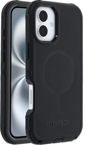 OtterBox Defender Series MagSafe Case for iPhone 16 Plus, Shockproof, Drop Proof, Ultra-Rugged, Protective Case, 7x Tested to Military Standard, Black