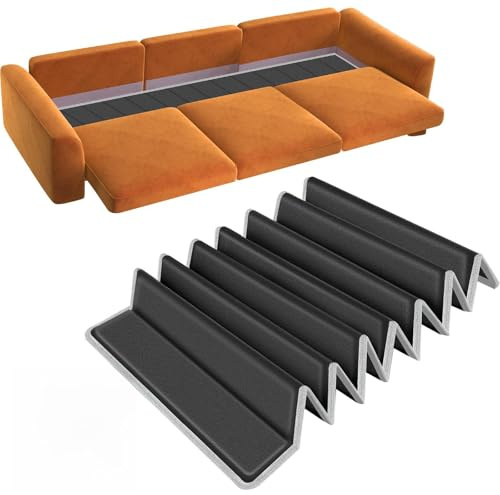 Cojín de soporte para sofá con asiento que se hunde Almohada Soporte para Asiento Hundido de Sofá 167,5x43 cm Tablero Madera Plegable Protector con Tela Oxford Compatible con Sofás de 3 Plazas