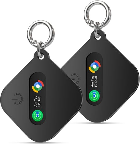 Smart Tag Localizador de Llaves Compatible con iOS Find My App o Android Find Hub App IP67 Resistente al Agua Batería reemplazable CR2032 Bluetooth Tracker Finder para Llaves Bolsos Maletas Cartera