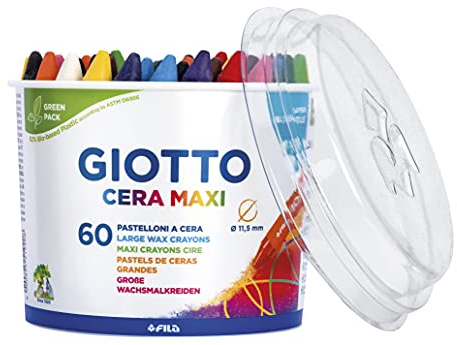 GIOTTO Cera Maxi-Wachsmalstifte, 60 Stück, 5192 00