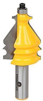 Yonico 16135 - Architectural Molding Router Bit, Cutting Height: 1-3/4, Cutting Depth: 13/32 - 1/2 Shank