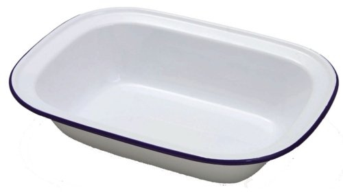 6 x Falcon 22cm Oblong Pie Dish - Enamel